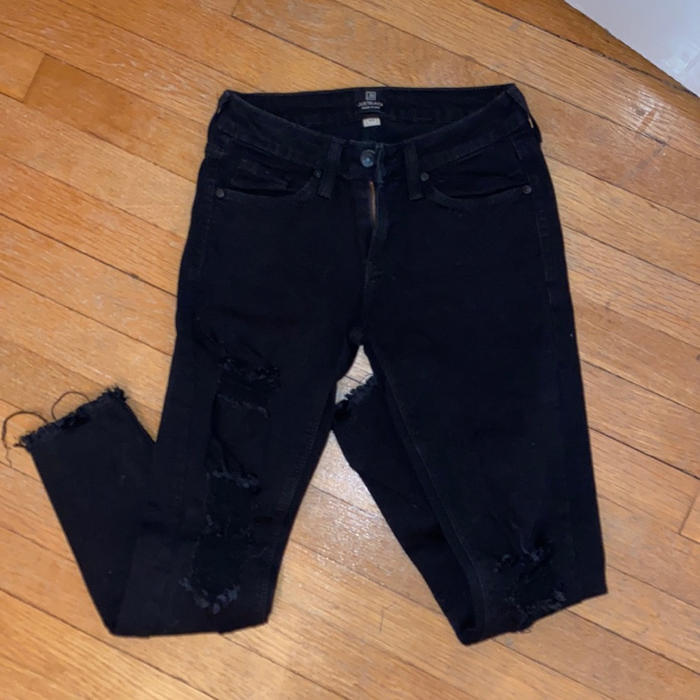 JustBlack Black Ripped Jeans